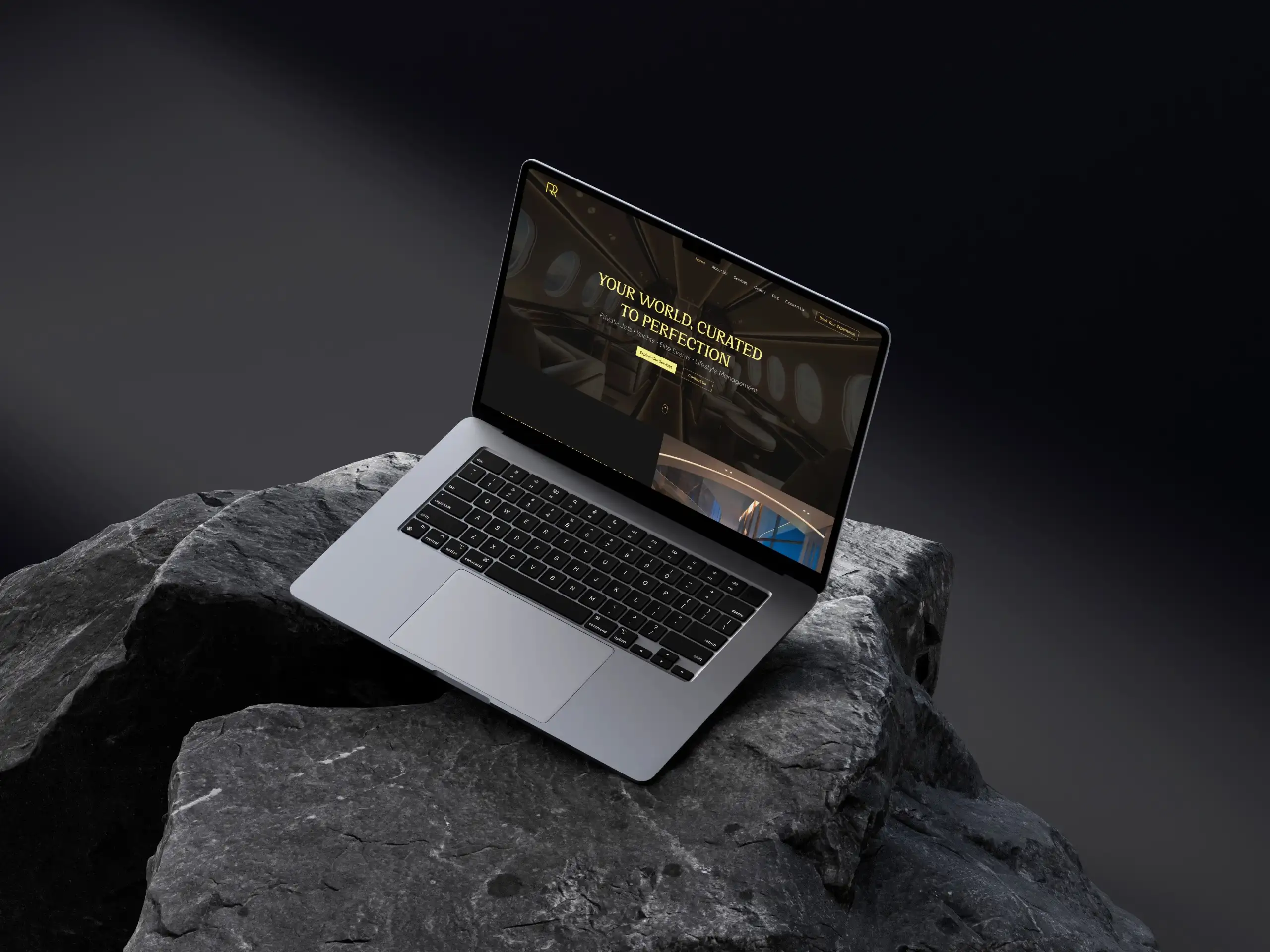 RR Concierge website mockup